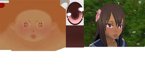 Yandere Simulator face skin (blush) by nnnekos on DeviantArt.